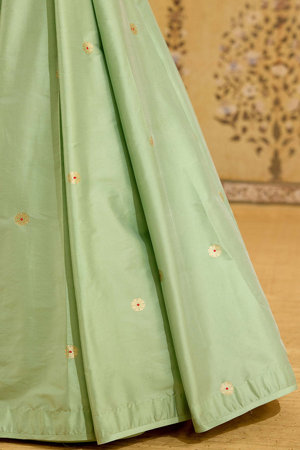 Spray Green Lehenga Set.