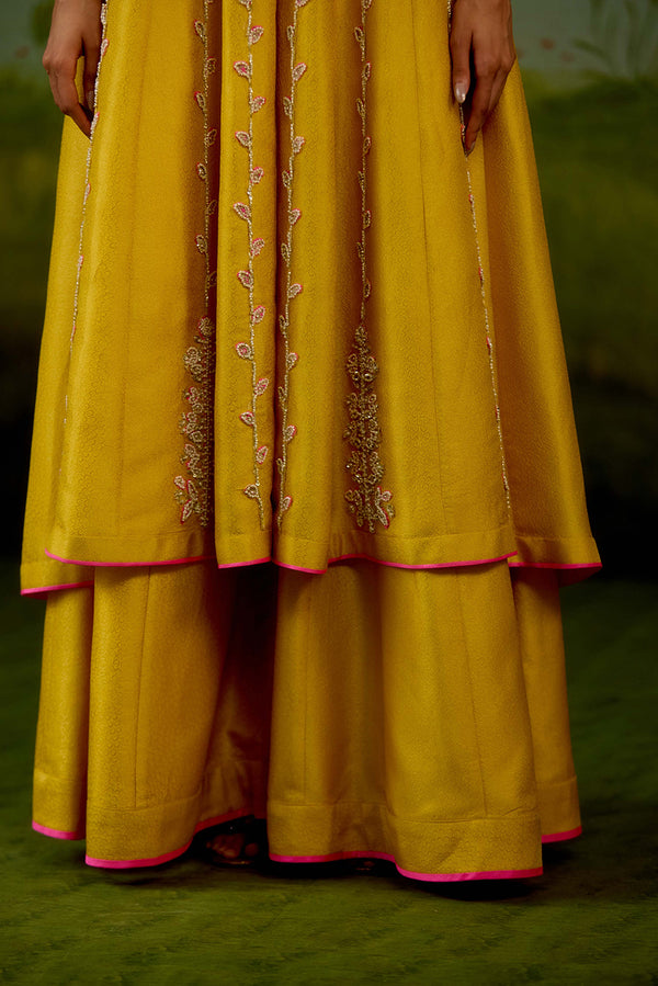 Yellow Anarkali Set