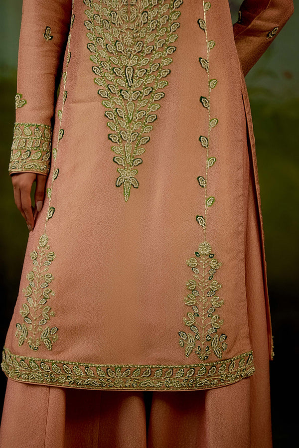 Shell Pink Sharara Set.
