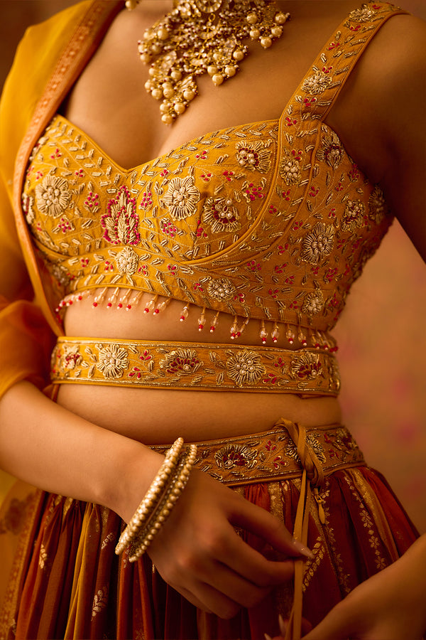 Golden Yellow Lehenga Set