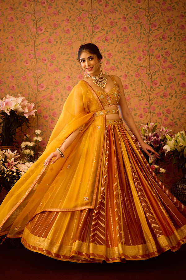 Golden Yellow Lehenga Set