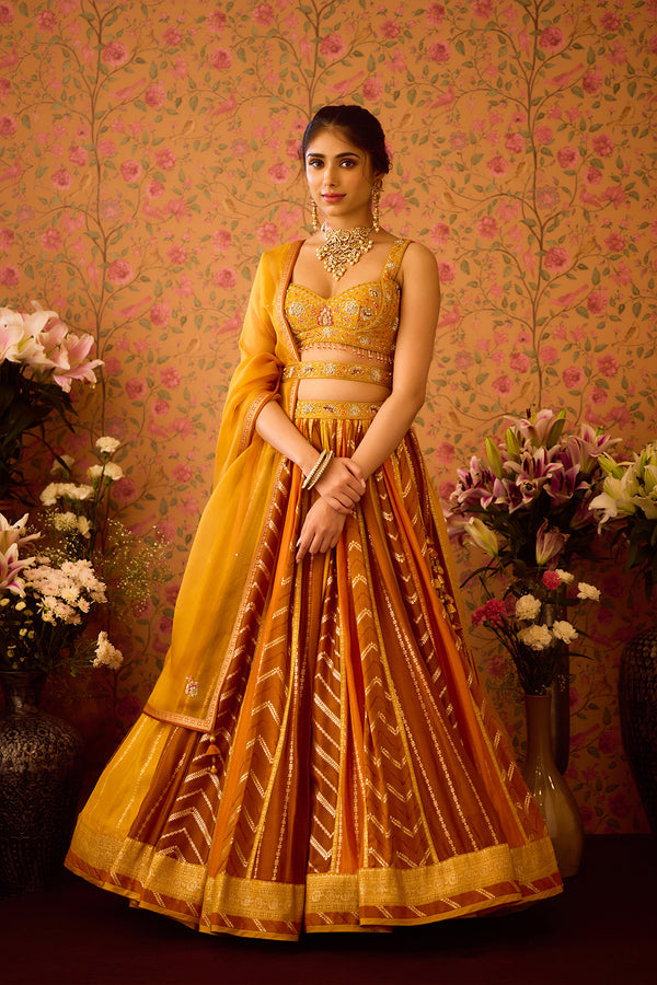 Golden Yellow Lehenga Set