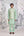 Sea Green Kurta & Waistcoat Set.