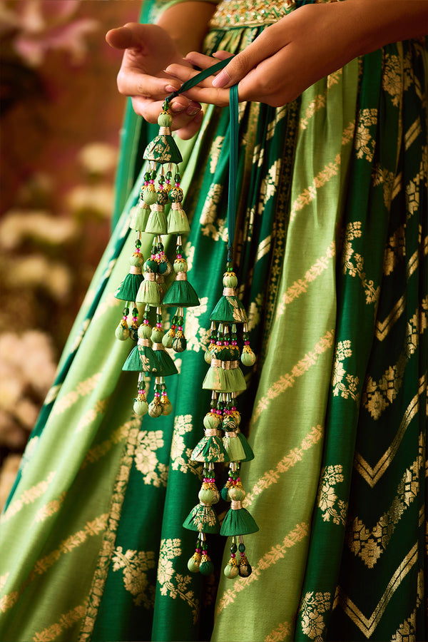 Jasper Green Lehenga Set.