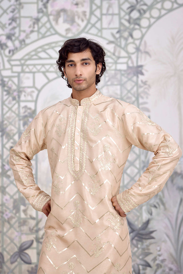 Neutral White Kurta Set.