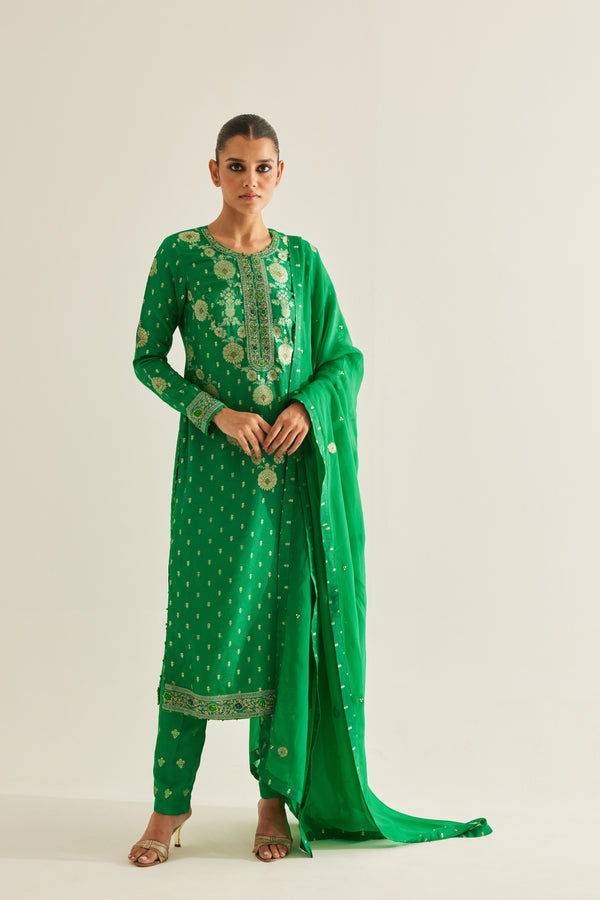 Emerald Green Kurta Set