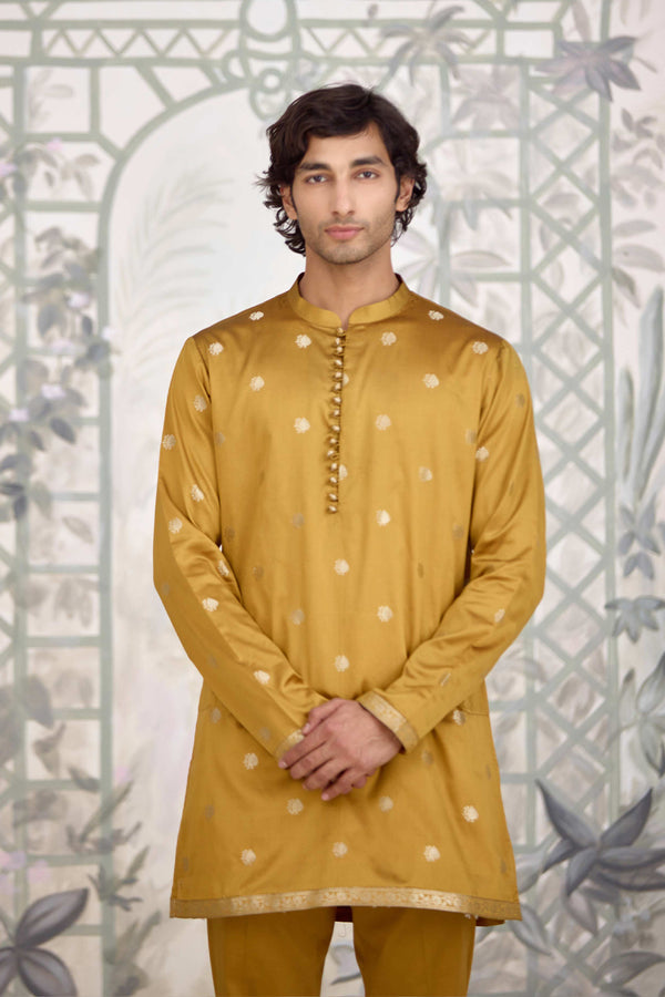 Mustard Kurta Set.