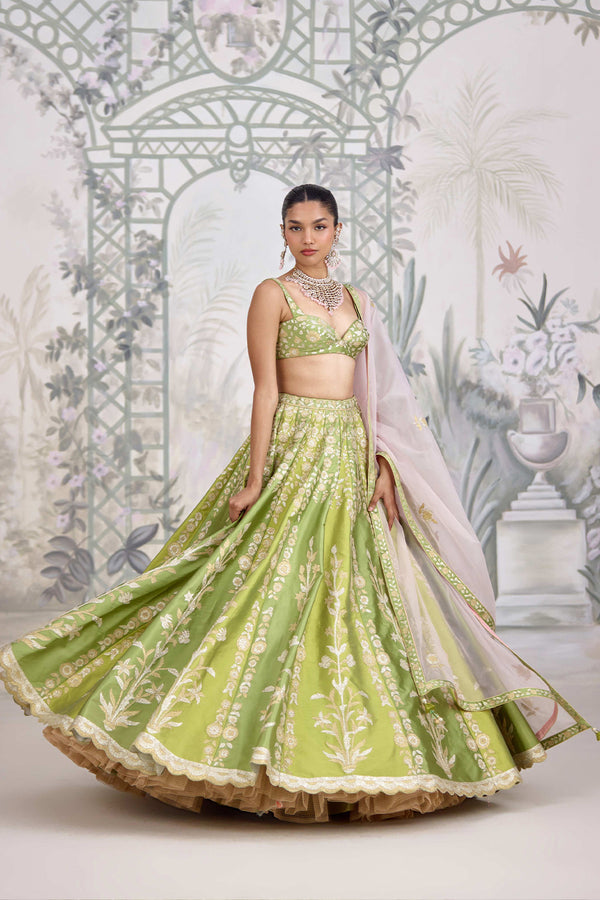 Green Lehenga Set.
