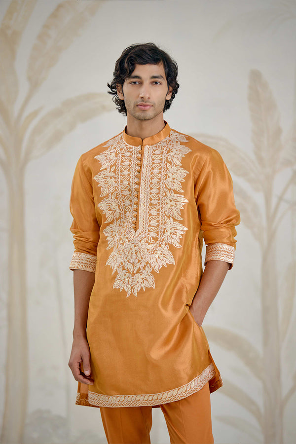 Burnt Orange Kurta Set.