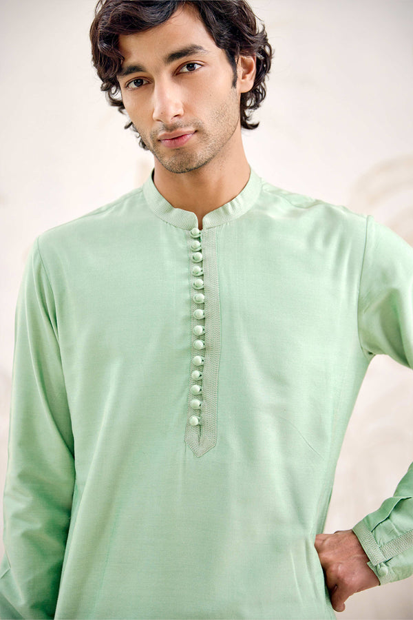 Sea Green Kurta Set.