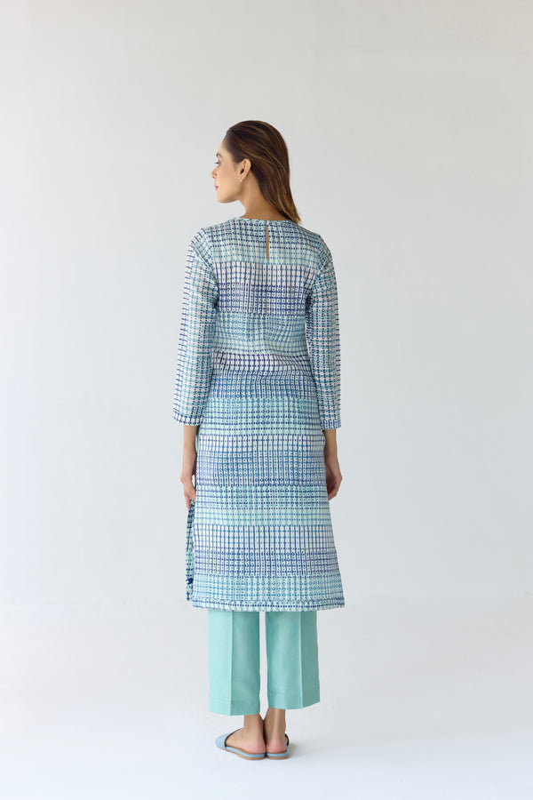 Mist Jade Blue Kurta Set