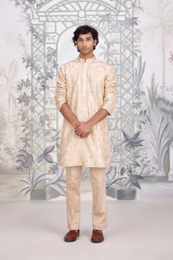 Neutral White Kurta Set.