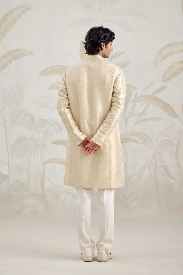Ivory Kurta & Jacket Set.