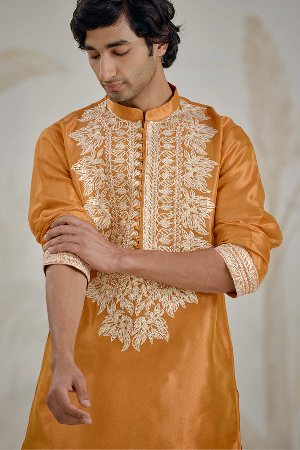 Burnt Orange Kurta Set.