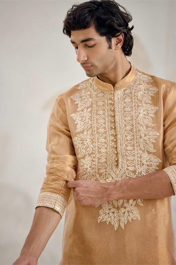 Gold Kurta Set.