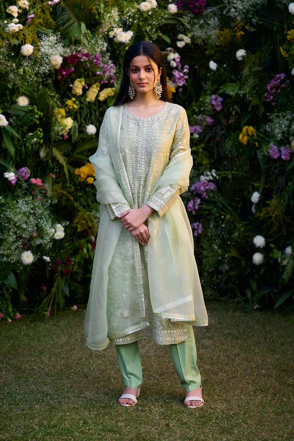 Mist Jade Green Kurta Set