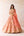 Coral Orange Lehenga Set.