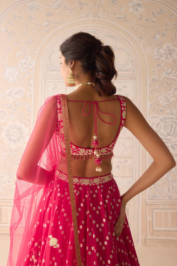 Raspberry Pink Lehenga Set.