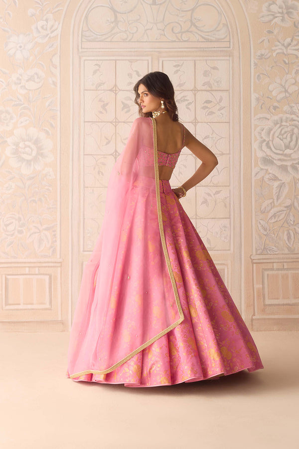 Coral Pink Lehenga Set.