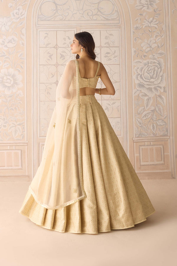 Ivory Lehenga Set.