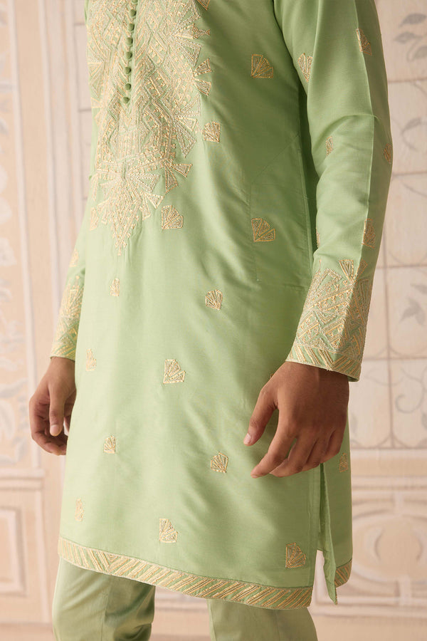 Reed Green Kurta Set.