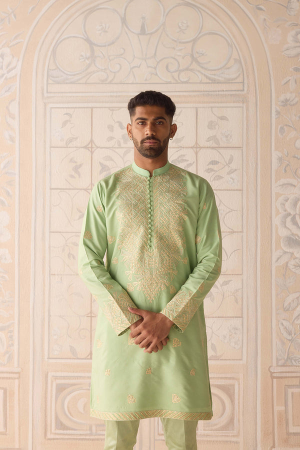 Reed Green Kurta Set.