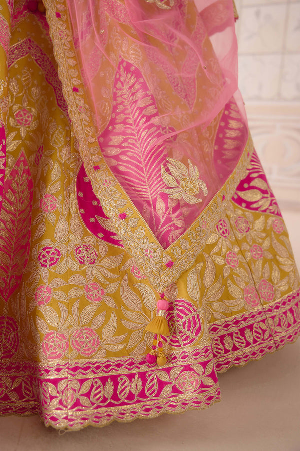 Freesia Yellow Lehenga Set.