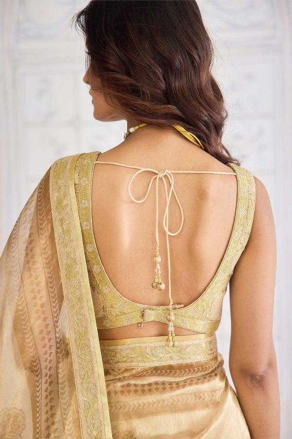 Gold Saree Set.