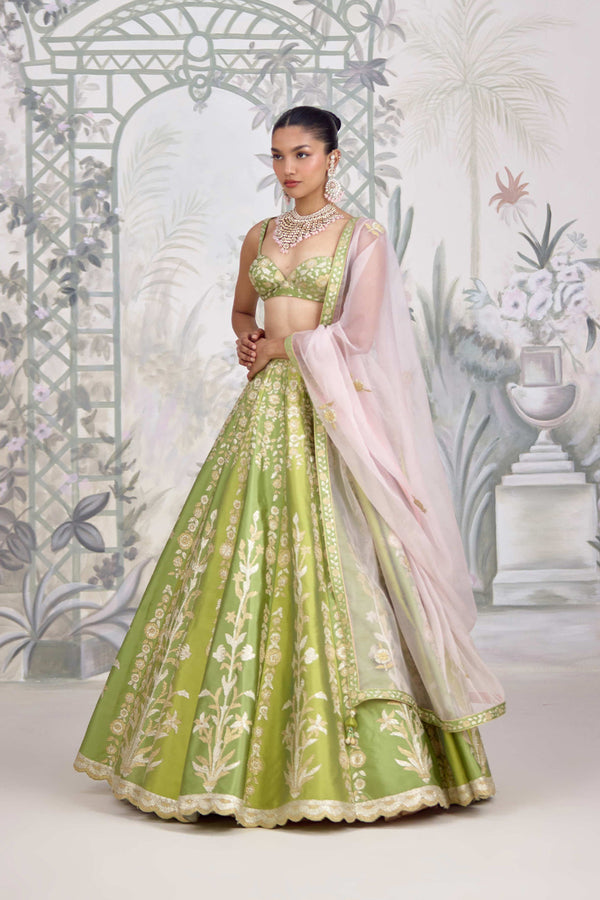 Green Lehenga Set.
