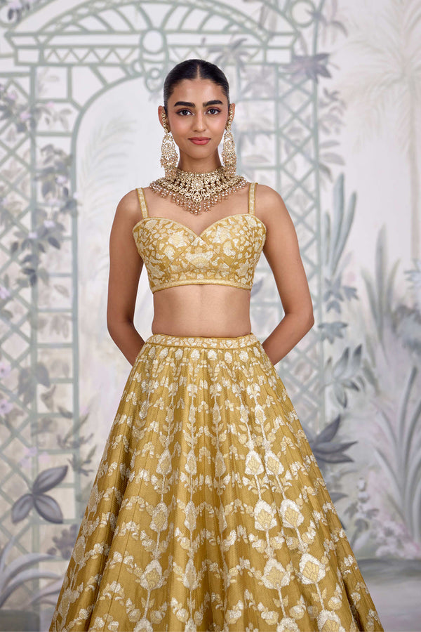 Acacia Yellow Lehenga Set.