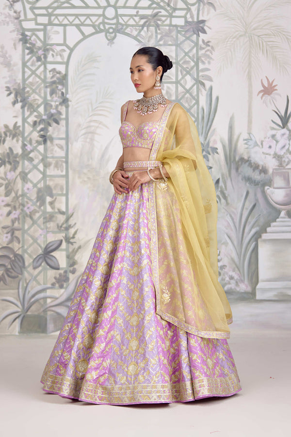 Lavender Frost Lehenga Set.
