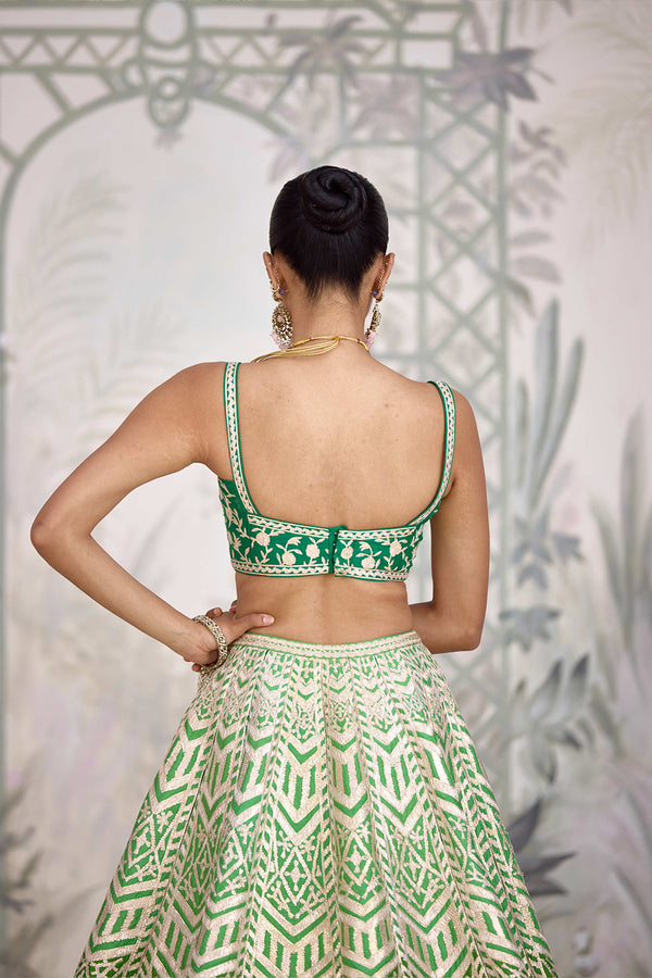 Green Lehenga Set.