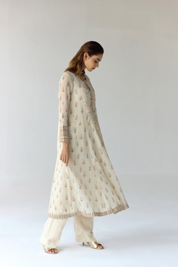 Antique White Kurta Set