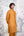 Mustard Kurta & Waistcoat Set.