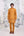 Mustard Kurta & Waistcoat Set.