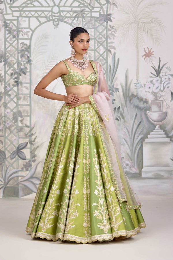 Green Lehenga Set.
