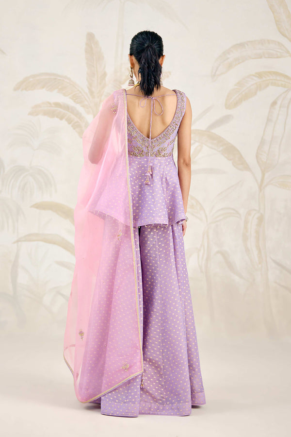 Orchid Lavender Sharara Set.