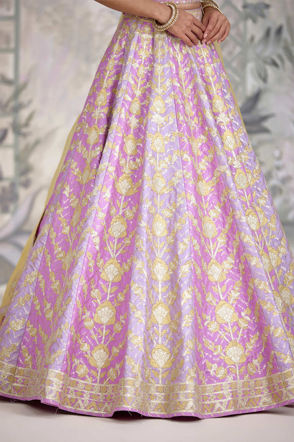 Lavender Frost Lehenga Set.