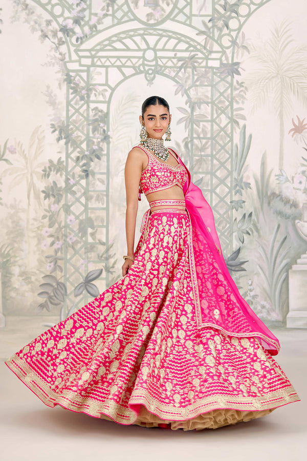 Fuchsia Pink Lehenga Set.