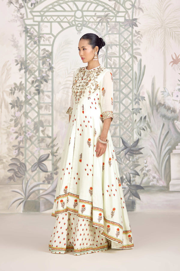 Canary Green Sharara Set.