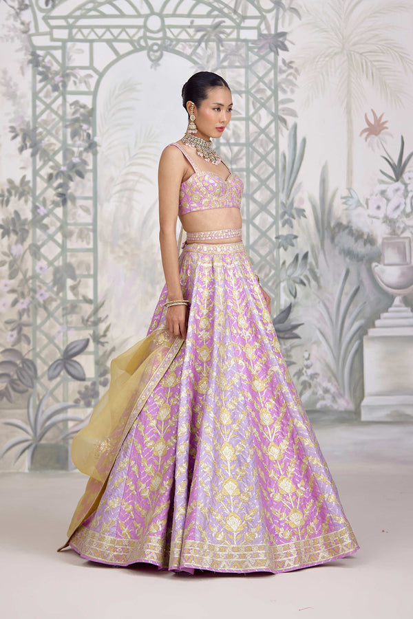 Lavender Frost Lehenga Set.