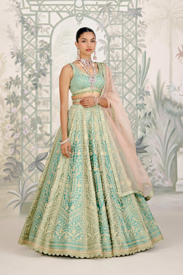 Hemlock Green Lehenga Set.