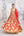 Red Orange Lehenga Set