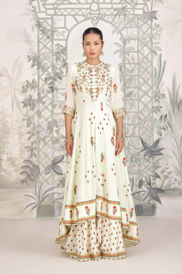 Canary Green Sharara Set.