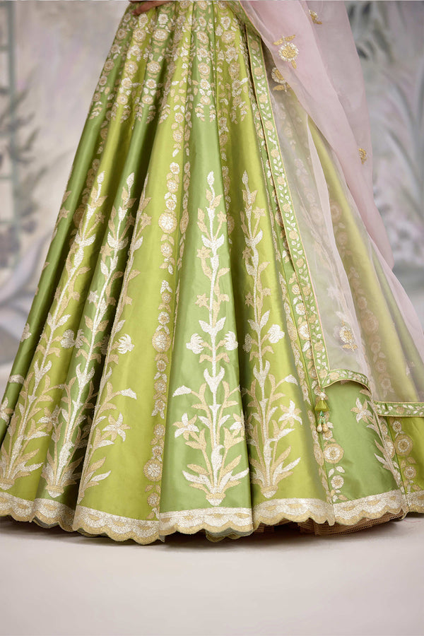 Green Lehenga Set.