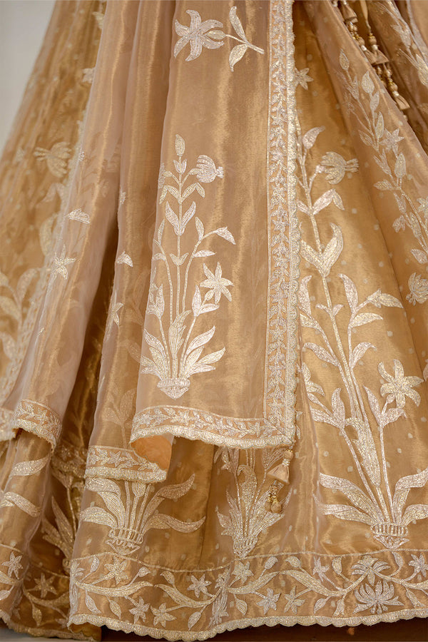 Gold Lehenga Set.
