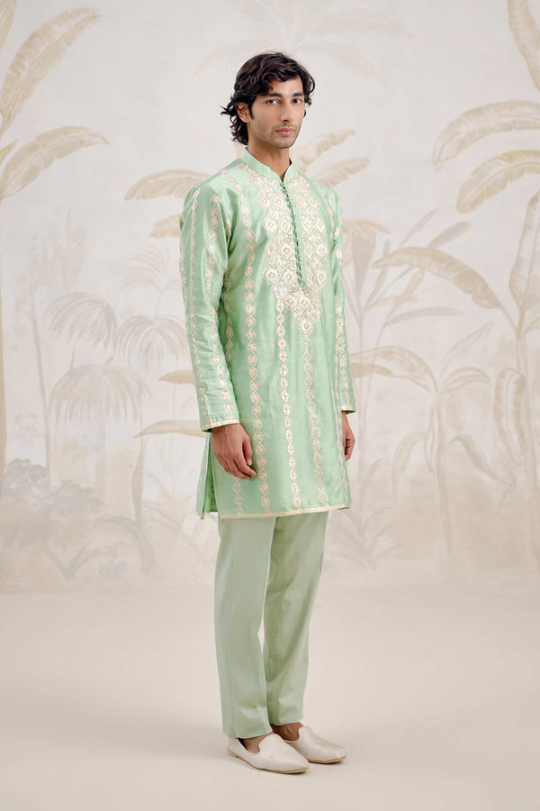 Sea Green Kurta Set.