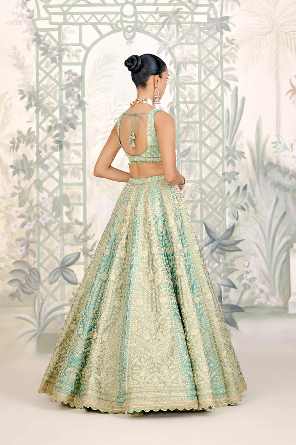 Hemlock Green Lehenga Set.