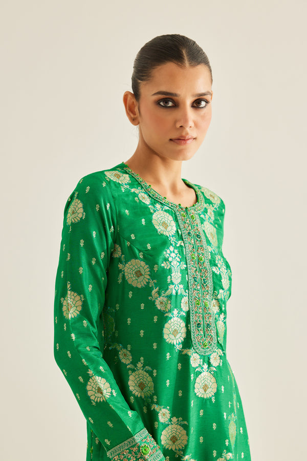 Emerald Green Kurta Set