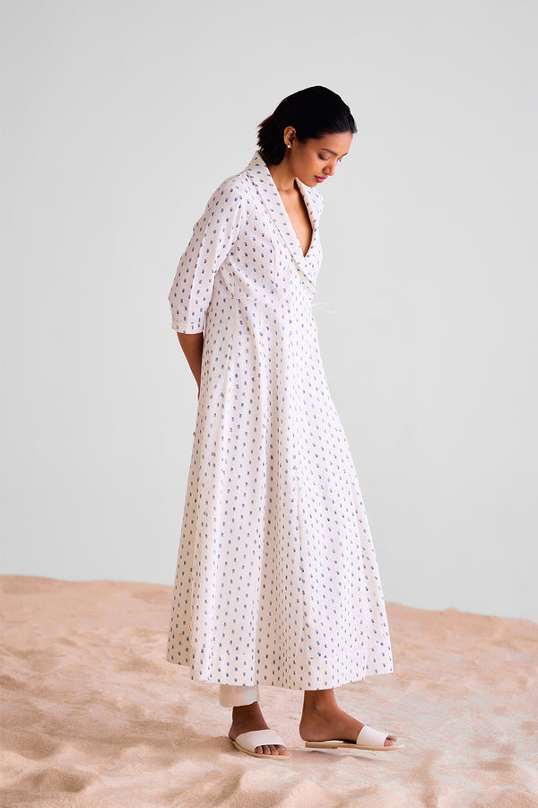 White Angrakha & Trouser.
